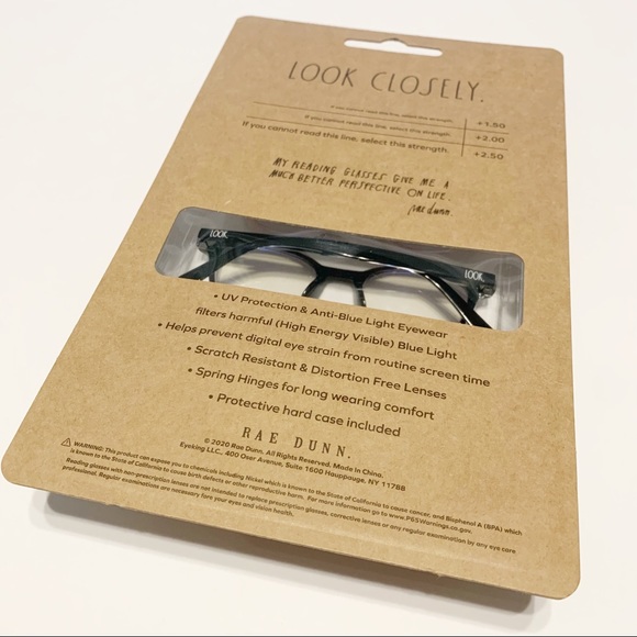 Rae Dunn Blue Light Blocking Reading Glasses +0.00 - Picture 5 of 5